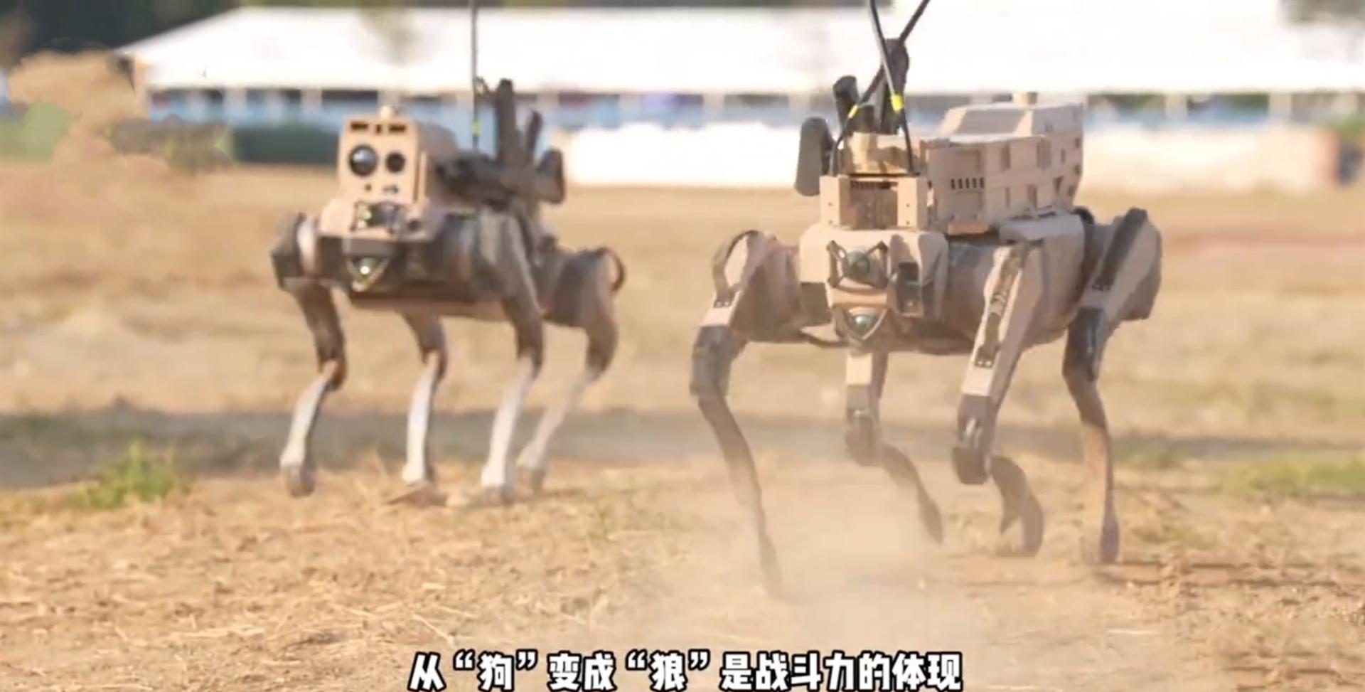 中国造机器狗灵活比心 亮相美国消费电子展