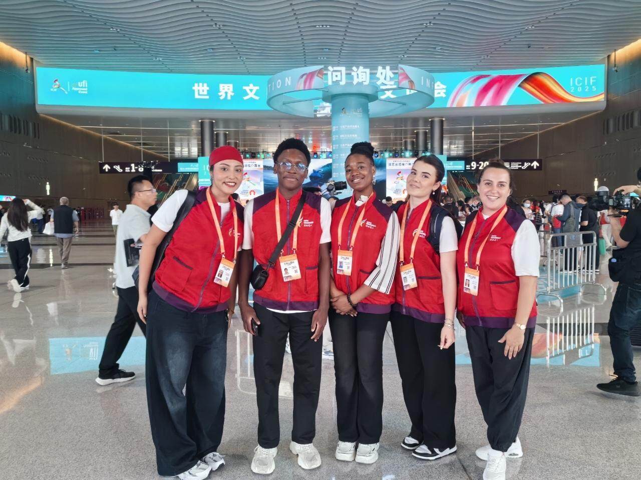 链博会上的志愿者