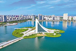 台风“三顾”带火浙江玉环 滨海小城如何承接这波热度?